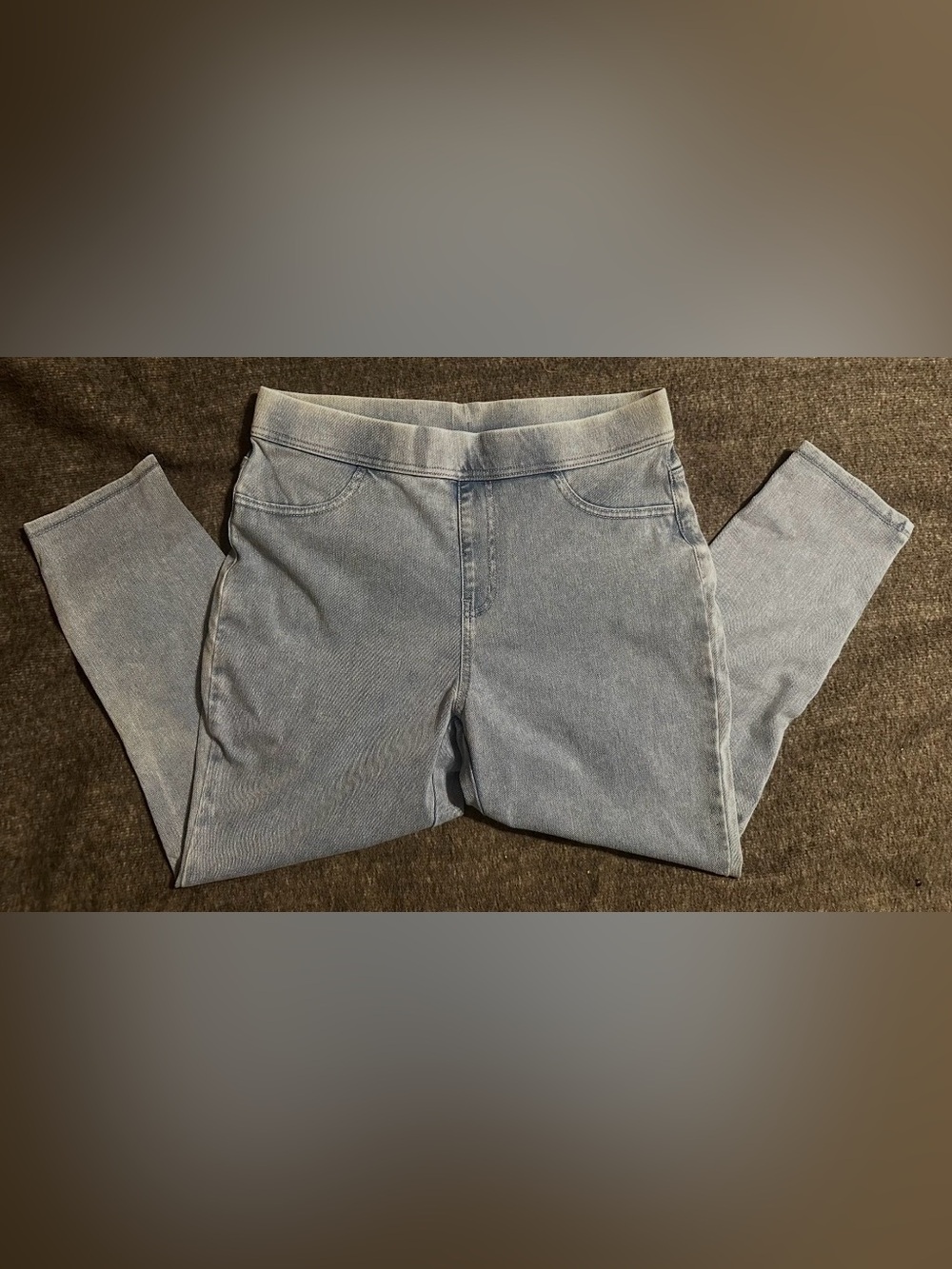 #1442 Women's Light Blue Pull-On Jeggings